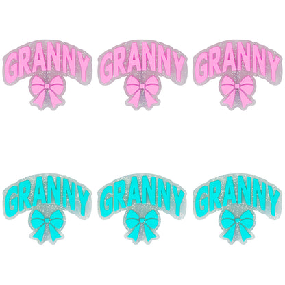 Granny Bow Glitter Focal