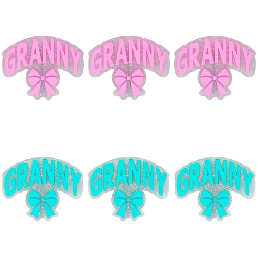 Granny Bow Glitter Focal