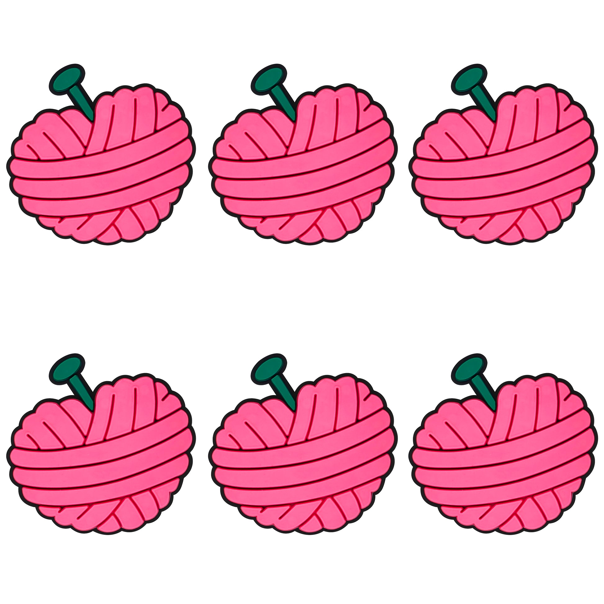 Heart Crochet Yarn Ball Focal