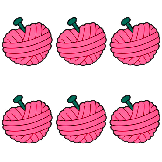 Heart Crochet Yarn Ball Focal