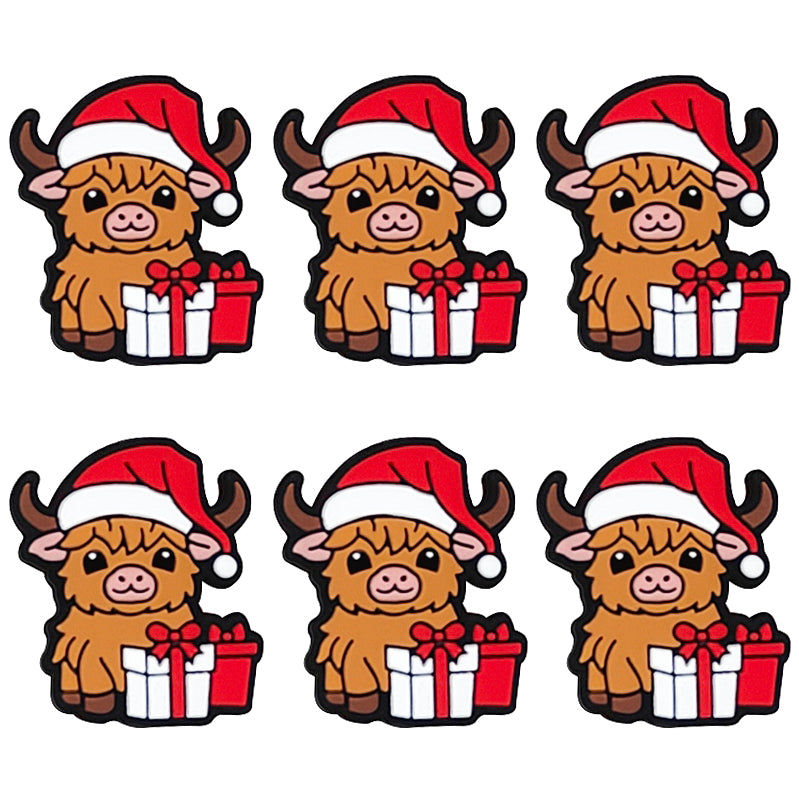 Highland Cow Christmas Focal