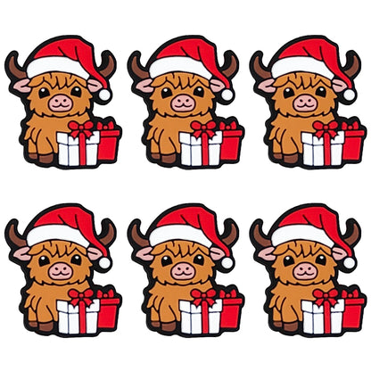 Highland Cow Christmas Focal
