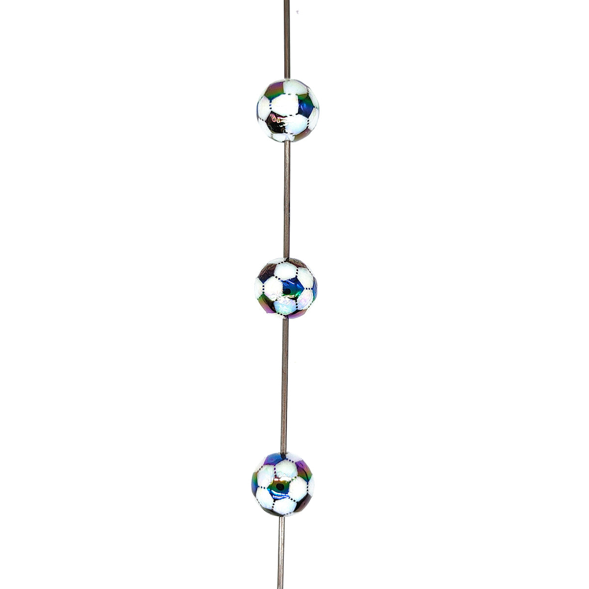 16mm Soccer Sport Gumball Beads, Acrylic Beads