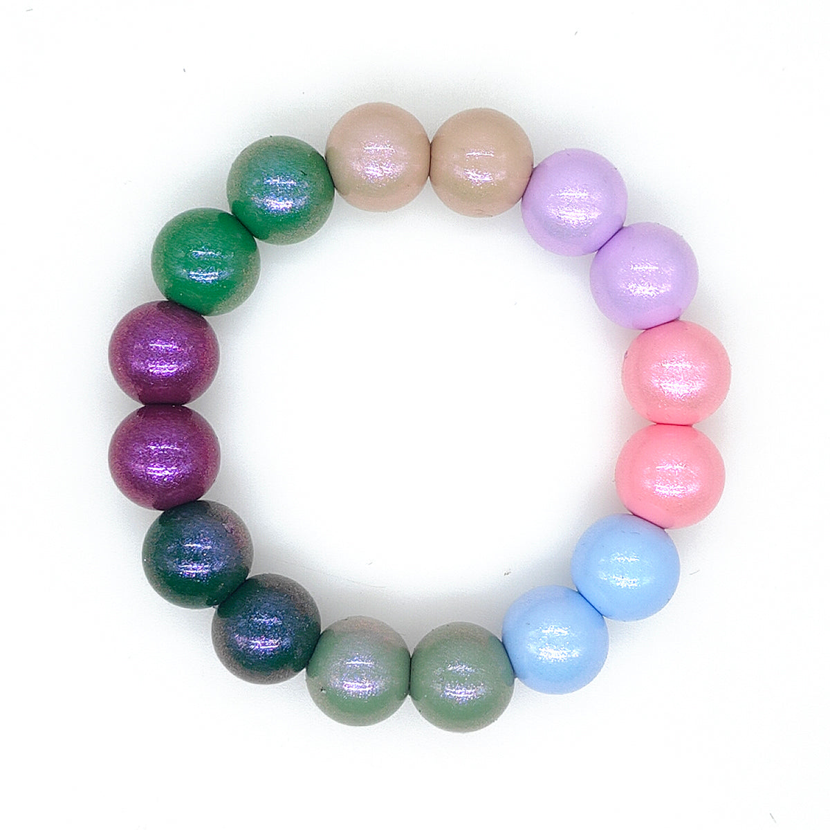 New 15mm Opal Round Glossy Silicone Beads