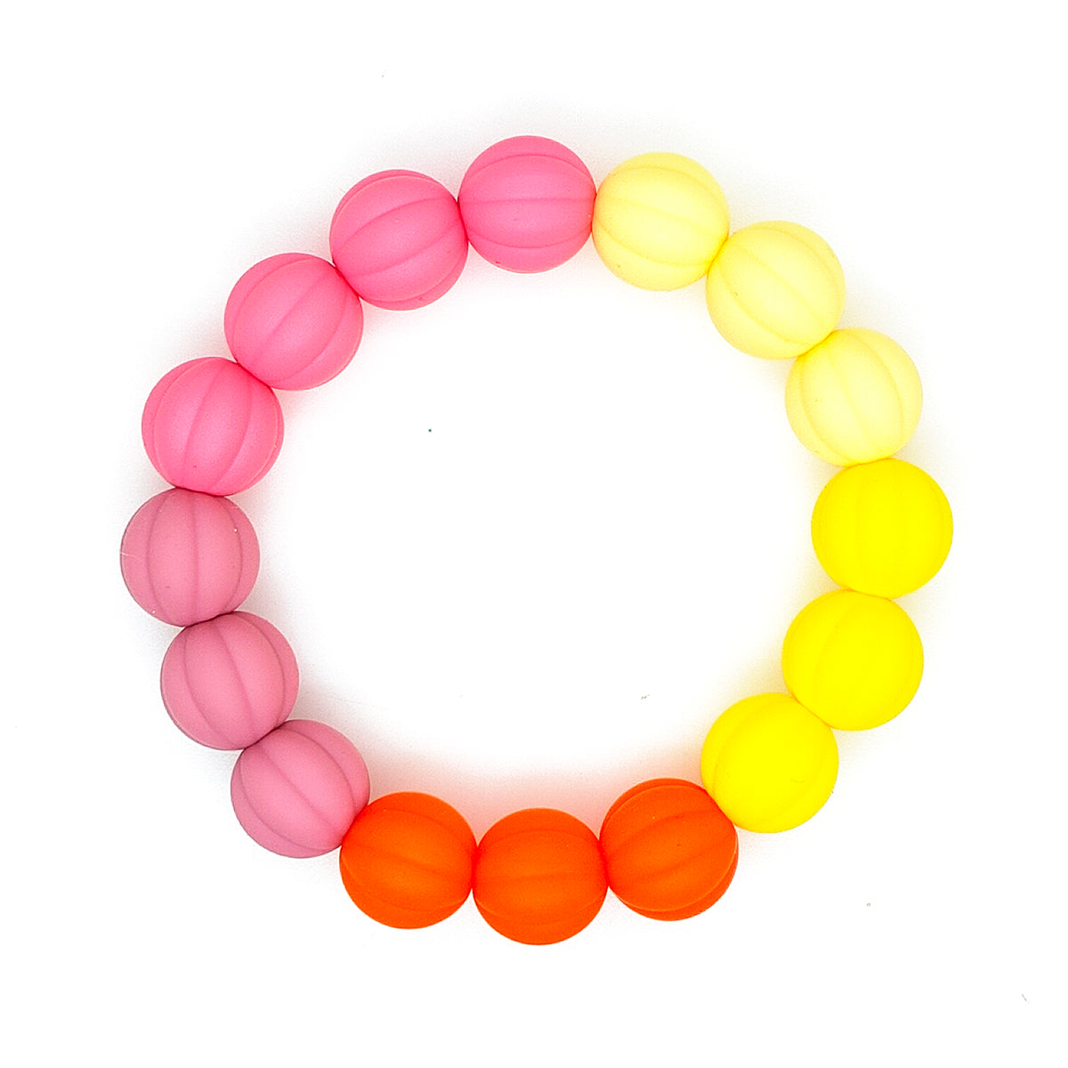 15mm Pumpkin Silicone Beads