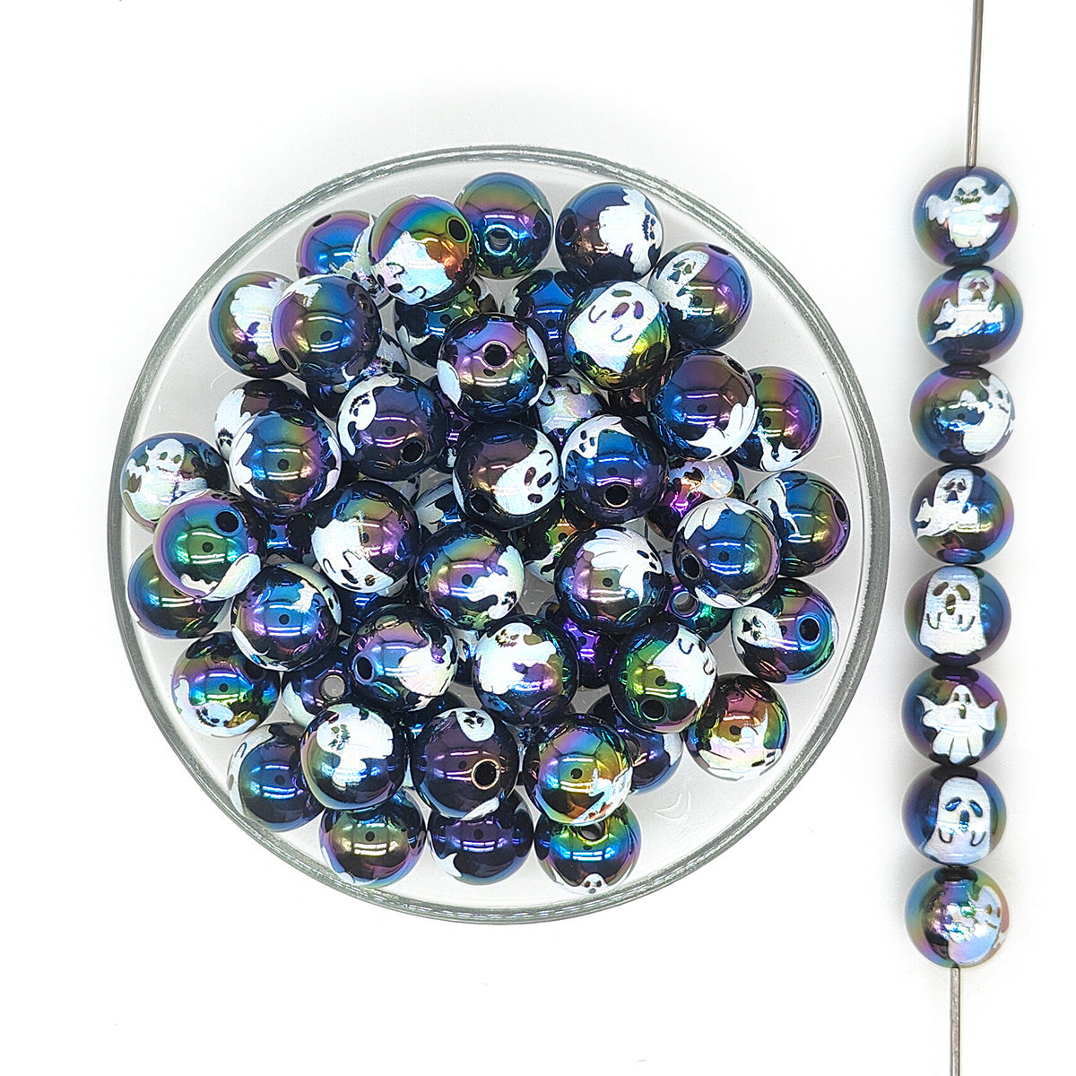 16mm UV Ghost Gumball Acrylic Beads