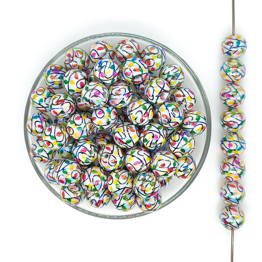 16mm UV Christmas Light Gumball Acrylic Beads