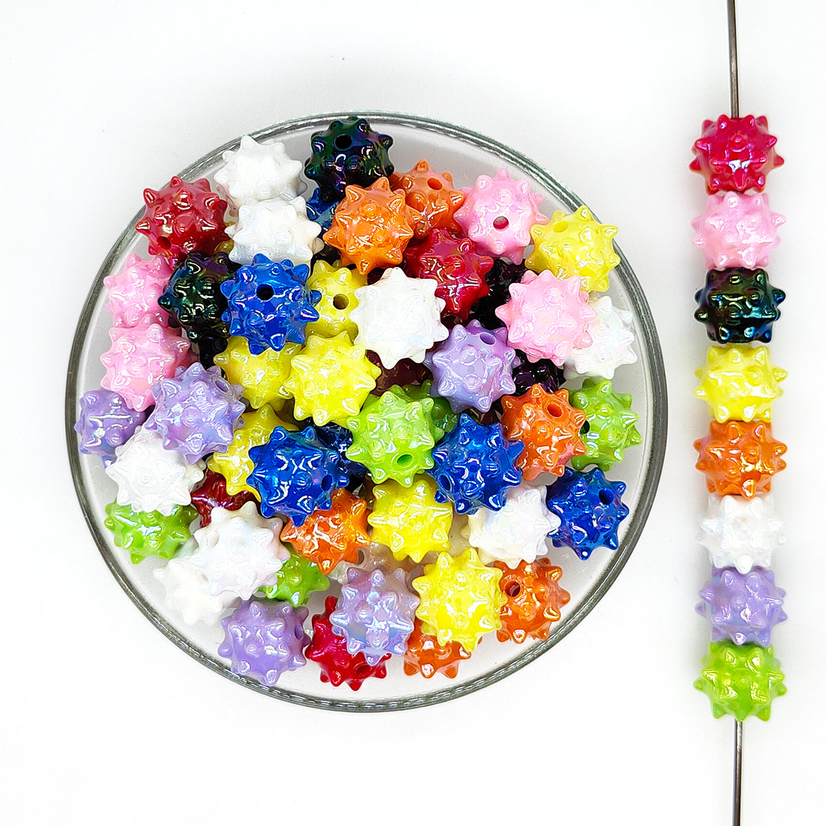 Sea Urchin Acrylic Beads,Resin Beads,Focal Beads,Loose Beads