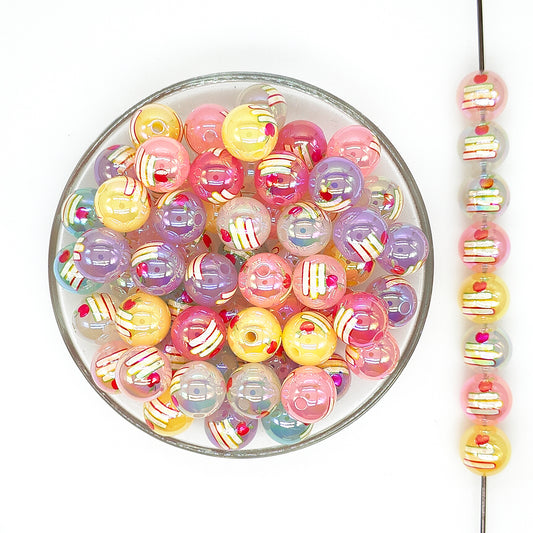 16mm Apple Book Assorted Acrylic Gumball Beads