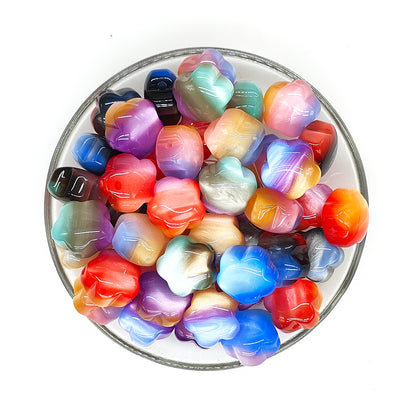 Shimmer Flower Shaped Acrylic Beads