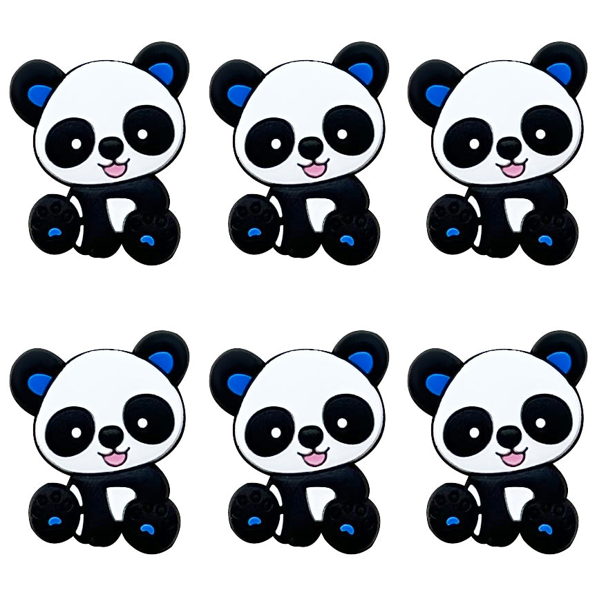 Panda Silicone Beads 26*25MM