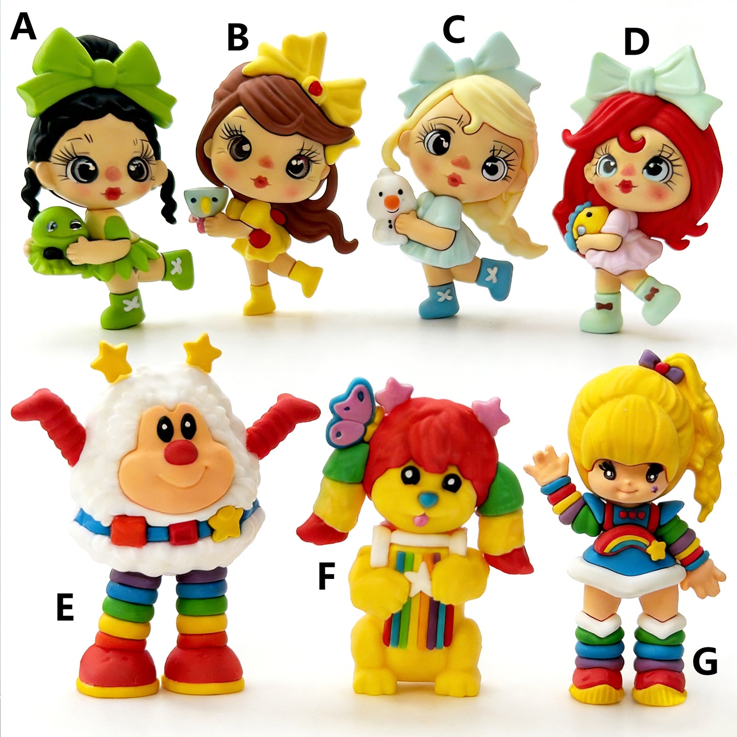 Large 3D Rubber Doll Without Hole ,Size varies from 50-63mm