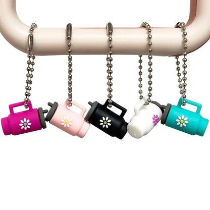 3D Tumbler Cup Pendant Charm with Chain