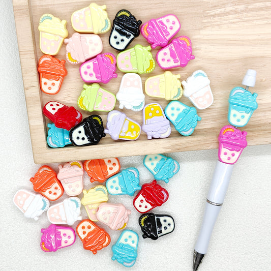 Ice Cream Cup Shape Acrylic Focal Beads