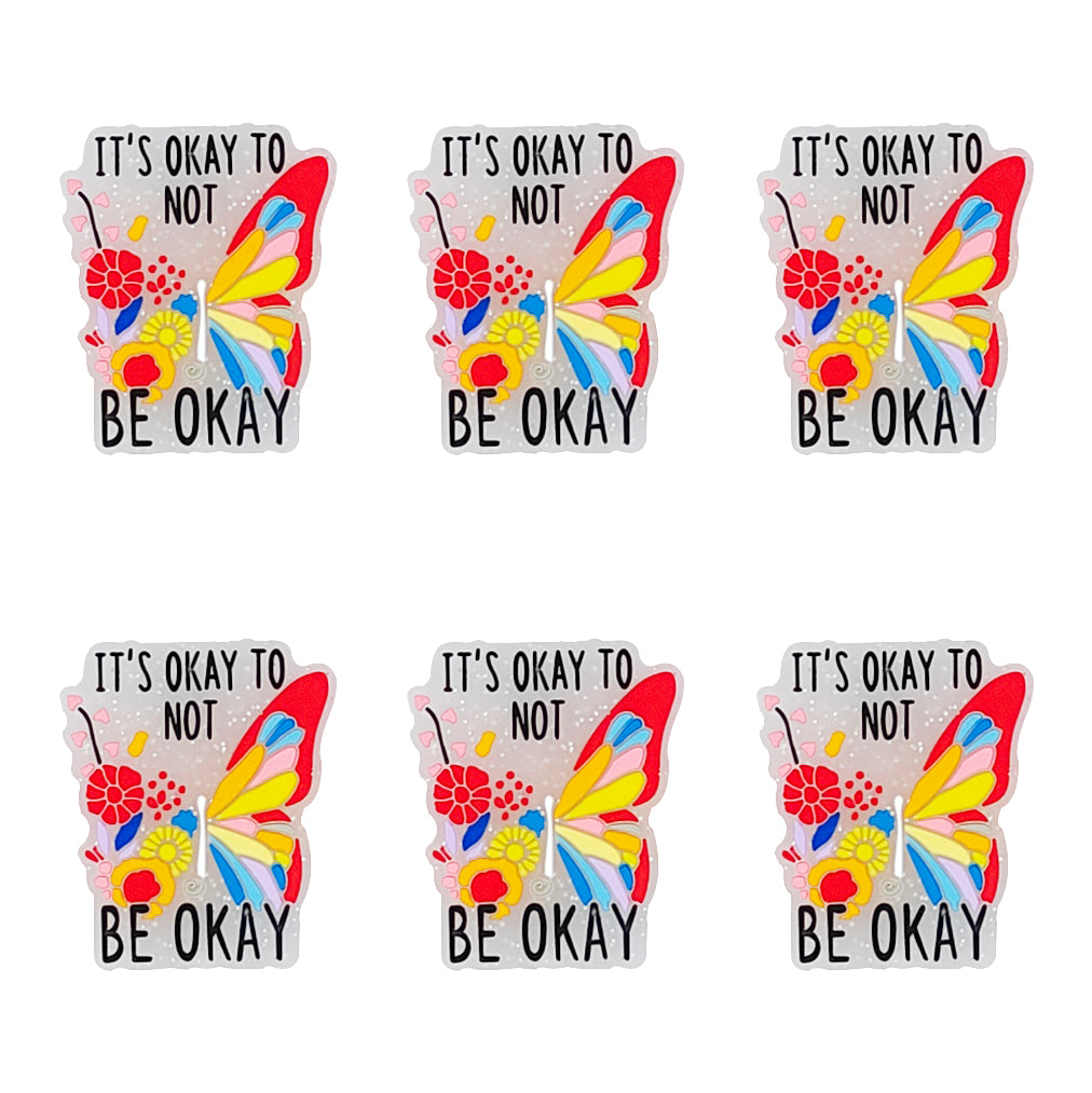 It’s Okay To Not Be Okay Butterfly Focal Beads