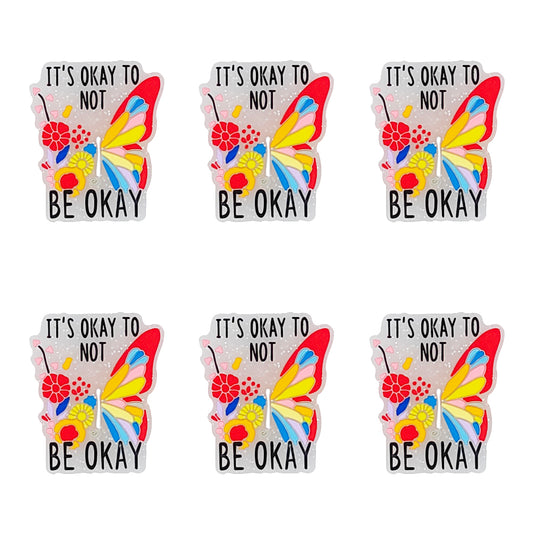 It’s Okay To Not Be Okay Butterfly Focal Beads