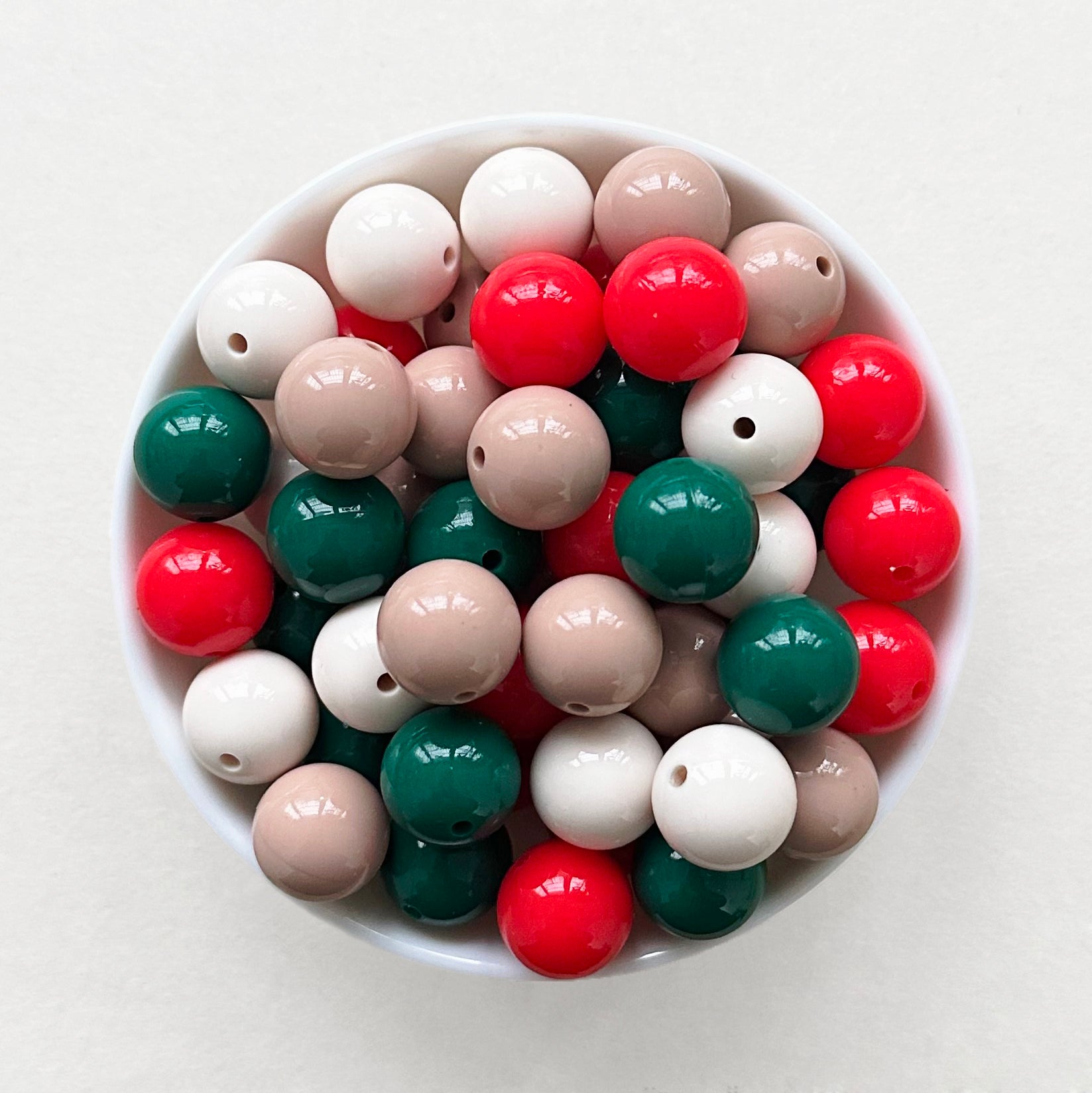 15mm Assorted Christmas Silicone Beads Pack