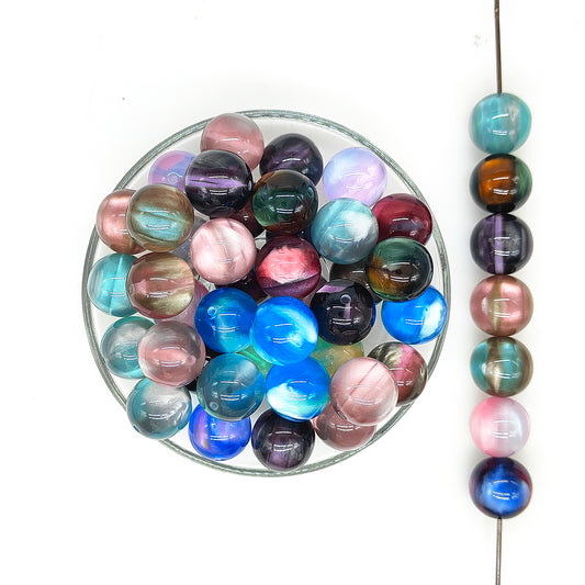 Jelly Galaxy Acrylic Beads,20mm Resin Beads,Chunky Beads