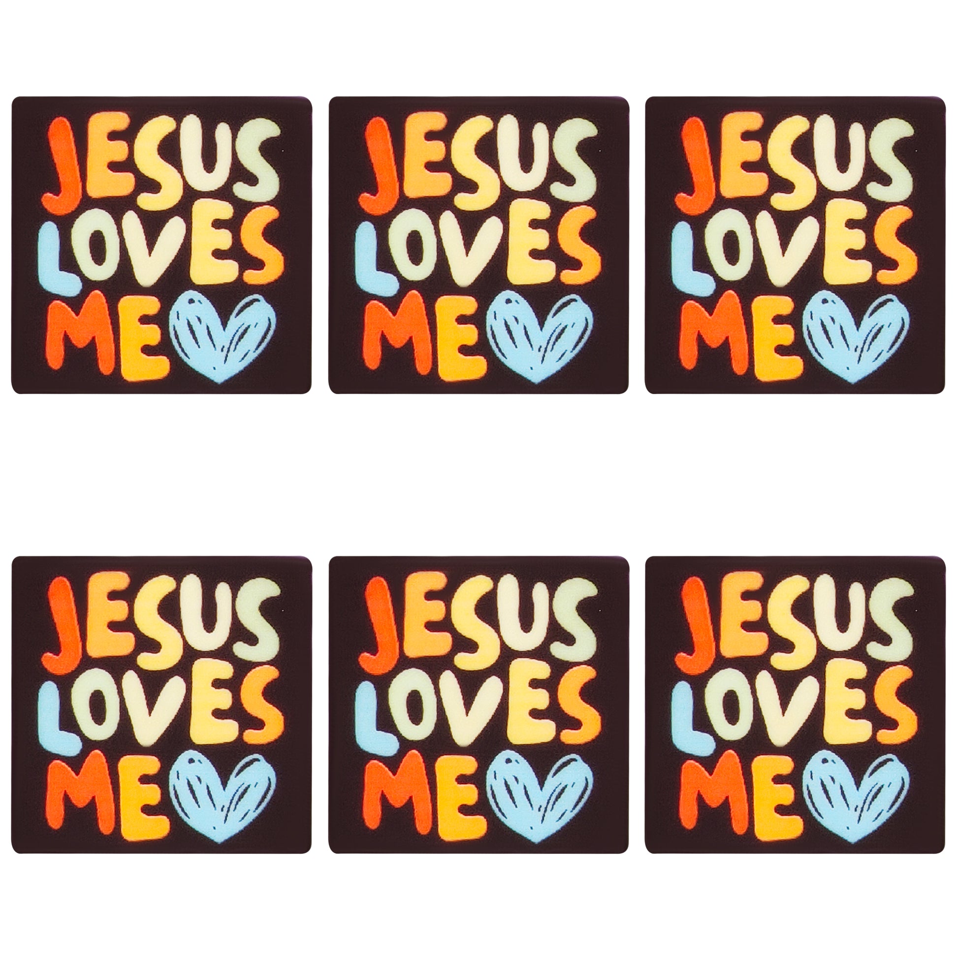 Jesus Loves Me Square Print Focal