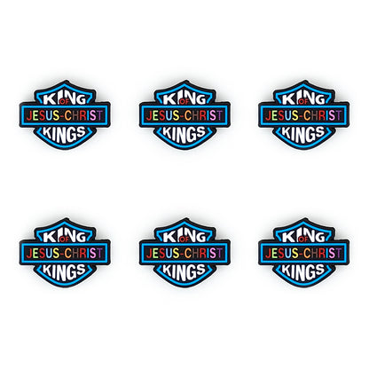 King of Kings Jesus Christ Silicone Focal Beads