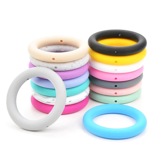 65mm Silicone Round Loop with 2 hole