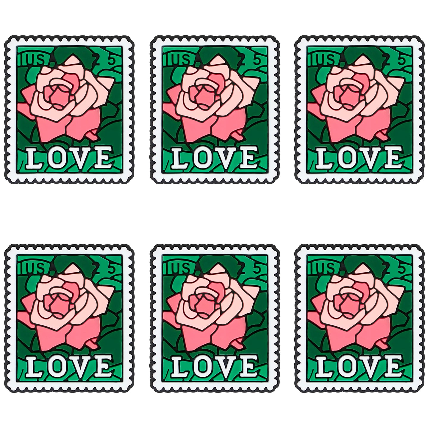 LOVE Rose Stamp Focal