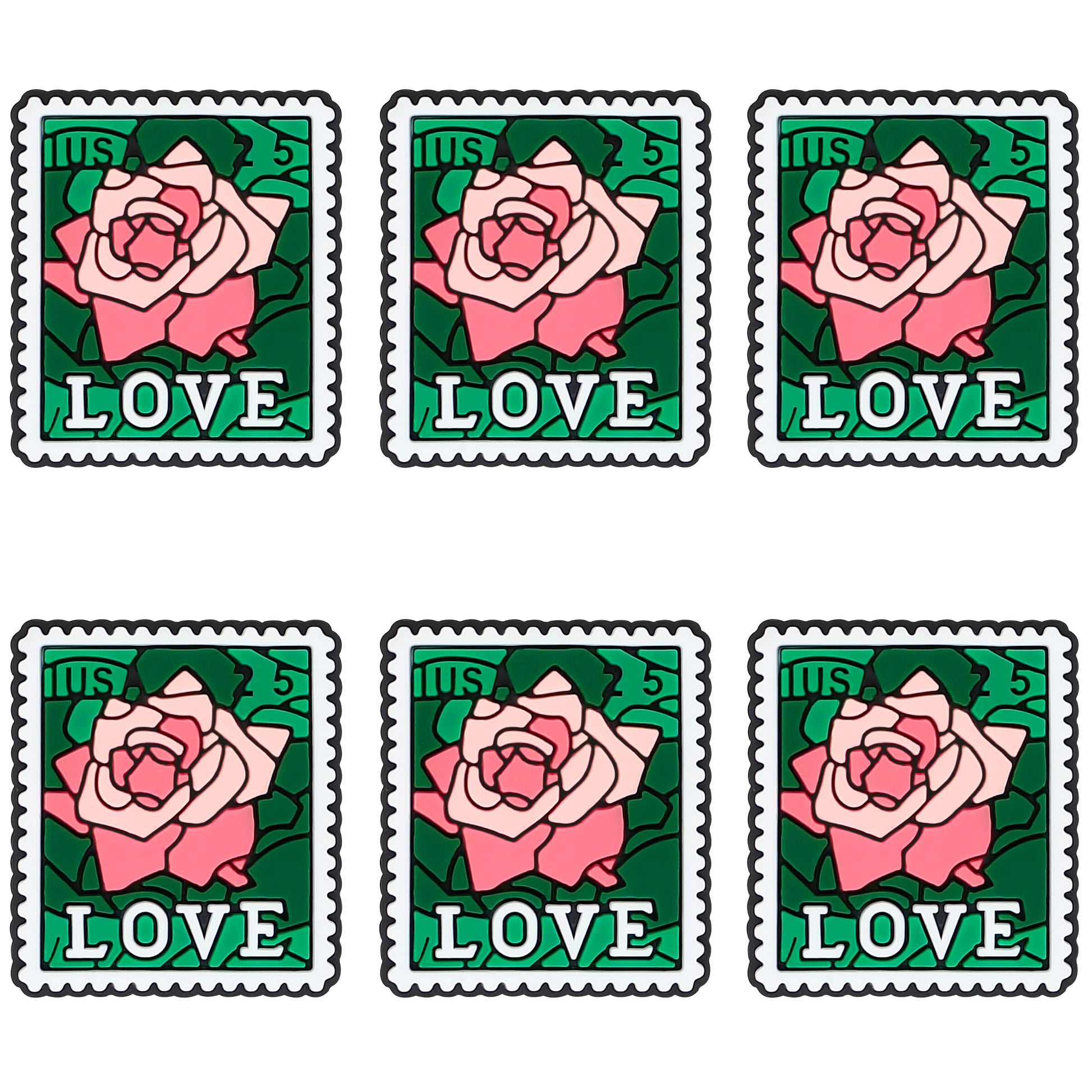 LOVE Rose Stamp Focal