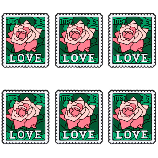 LOVE Rose Stamp Focal
