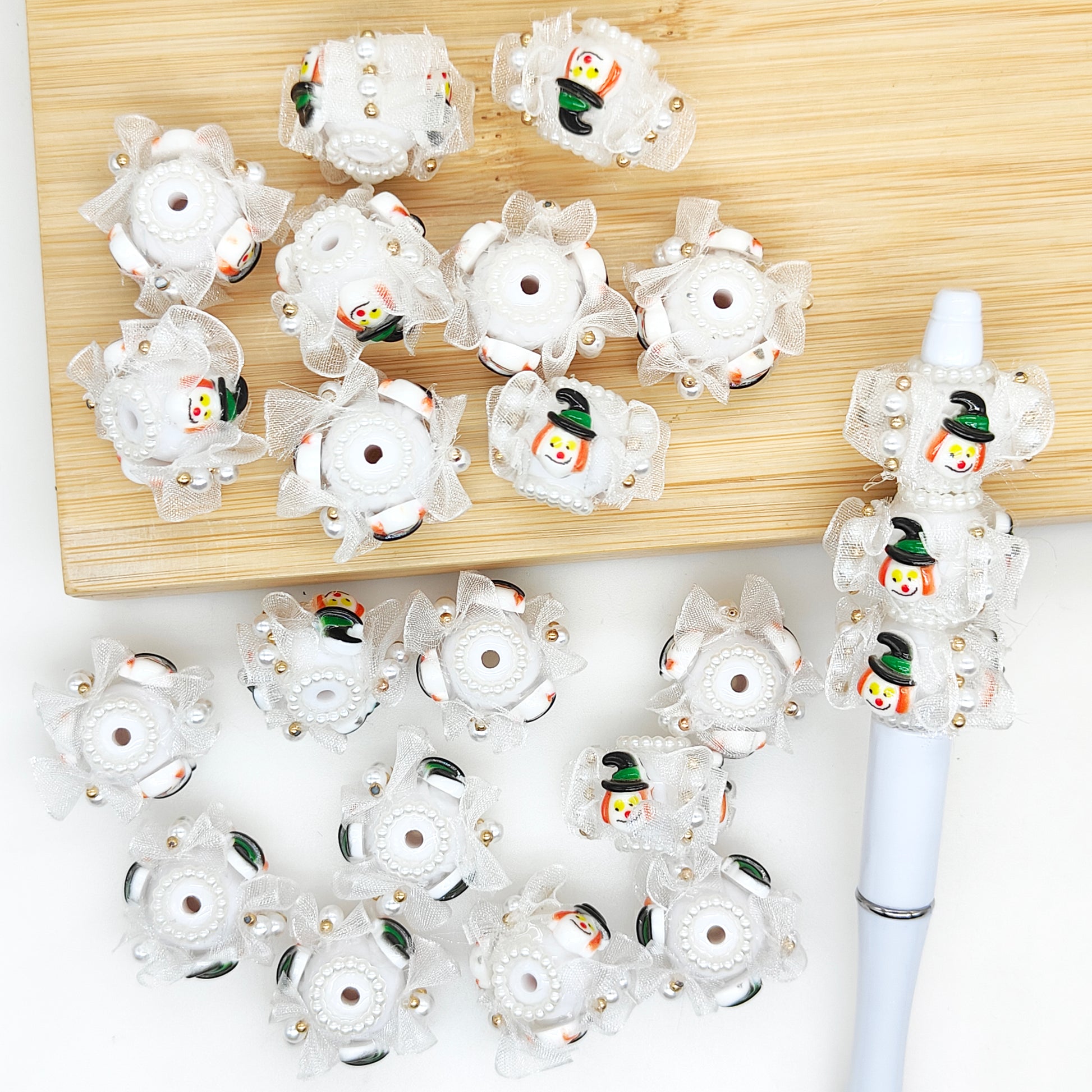 Lace Halloween Bubblegum Bead,Chunky Fancy Acrylic Beads