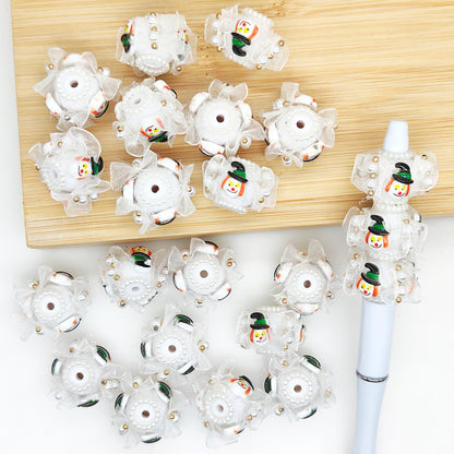 Lace Halloween Bubblegum Bead,Chunky Fancy Acrylic Beads