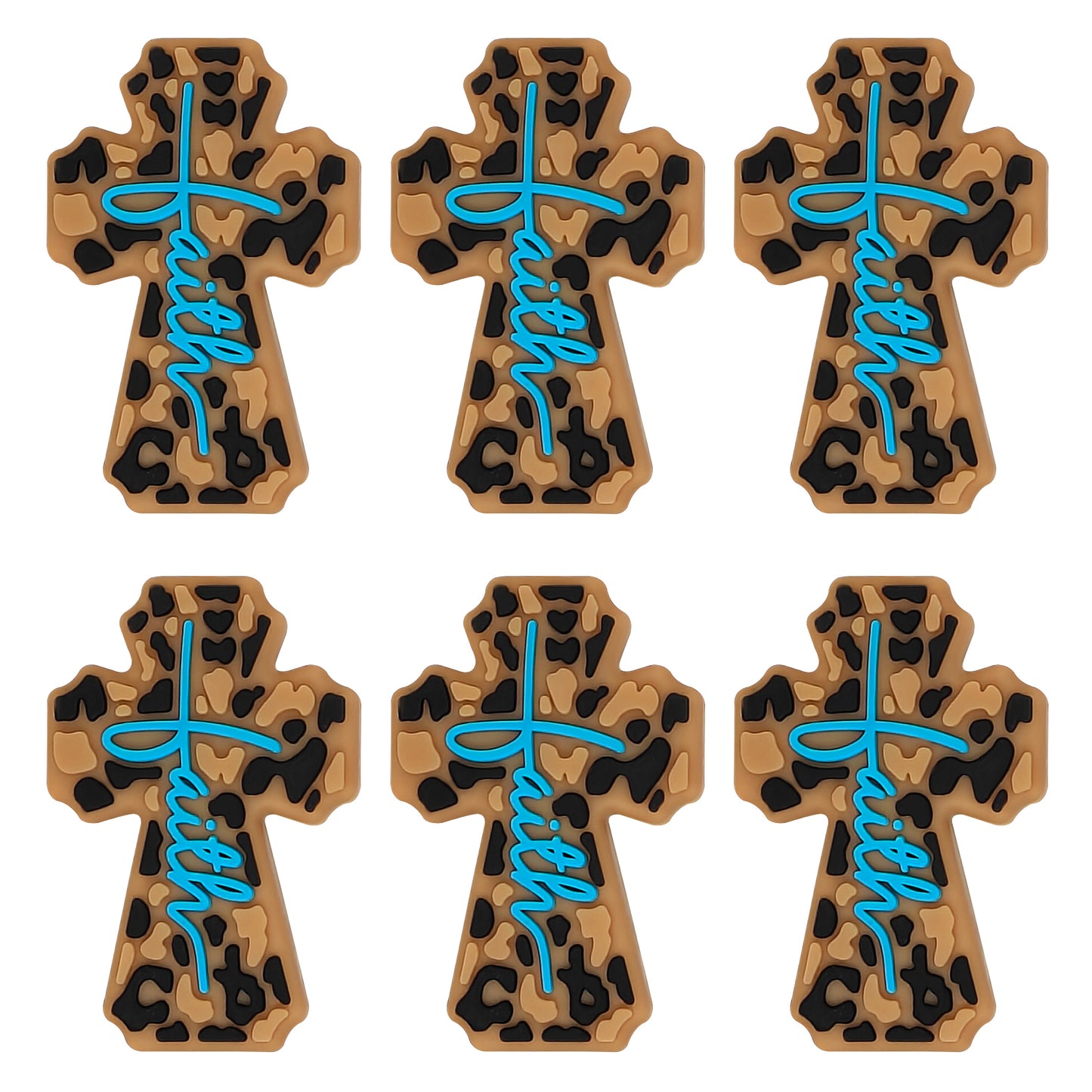 Leopard Cross Faith Focal