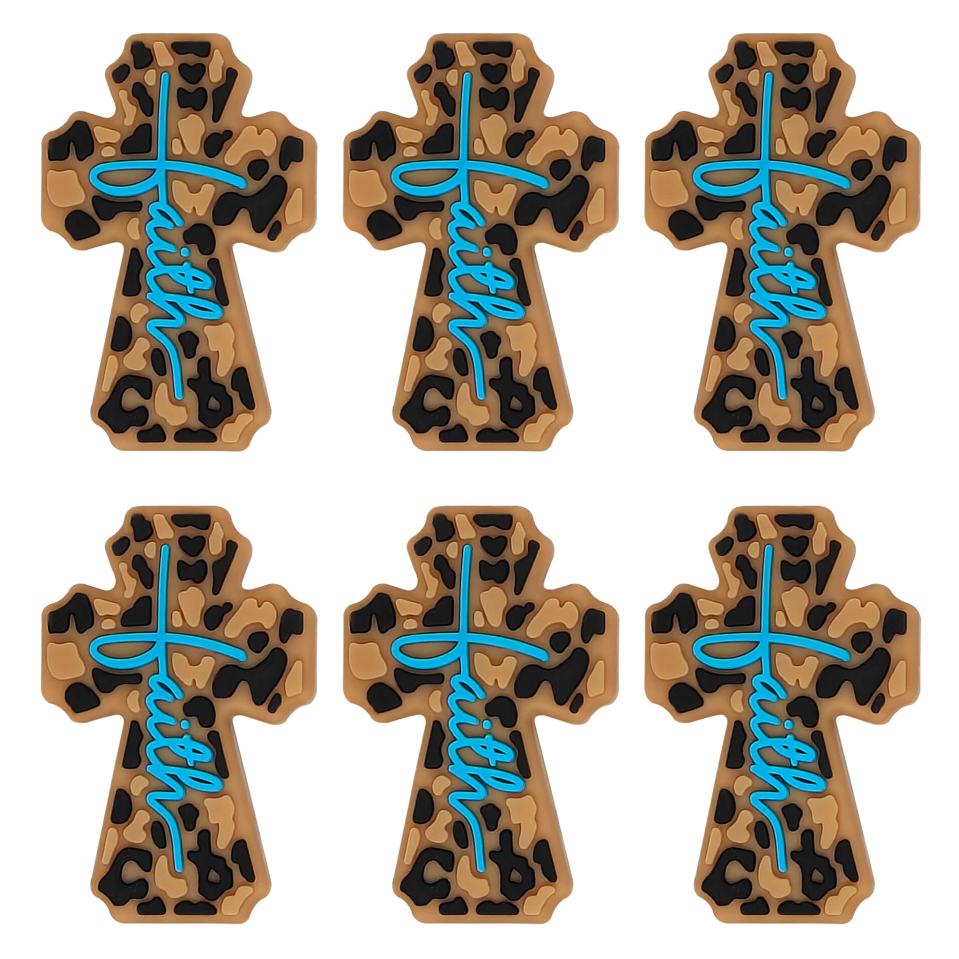 Leopard Cross Faith Focal