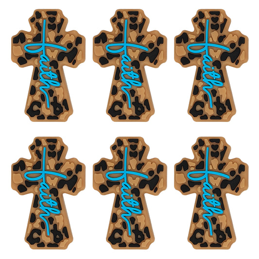 Leopard Cross Faith Focal