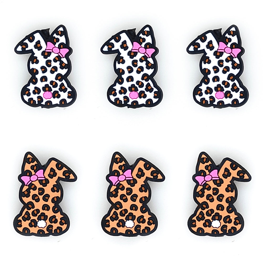 Leopard Rabbit Easter Focal Beads