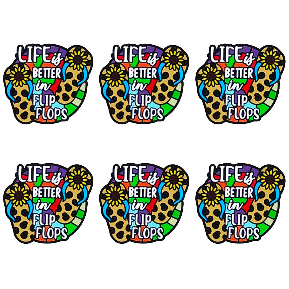 Life is Better in Flip Flops Focal
