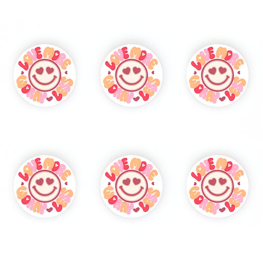 Love More Worry Less Silicone Focal Bead