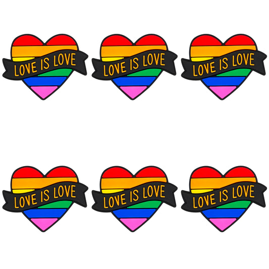 Love is Love Rainbow Heart Focal