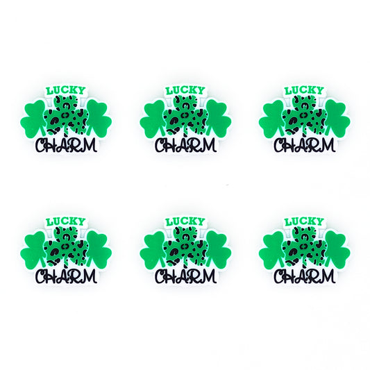 Lucky Charm St. Patricks Day Silicone Focal Bead