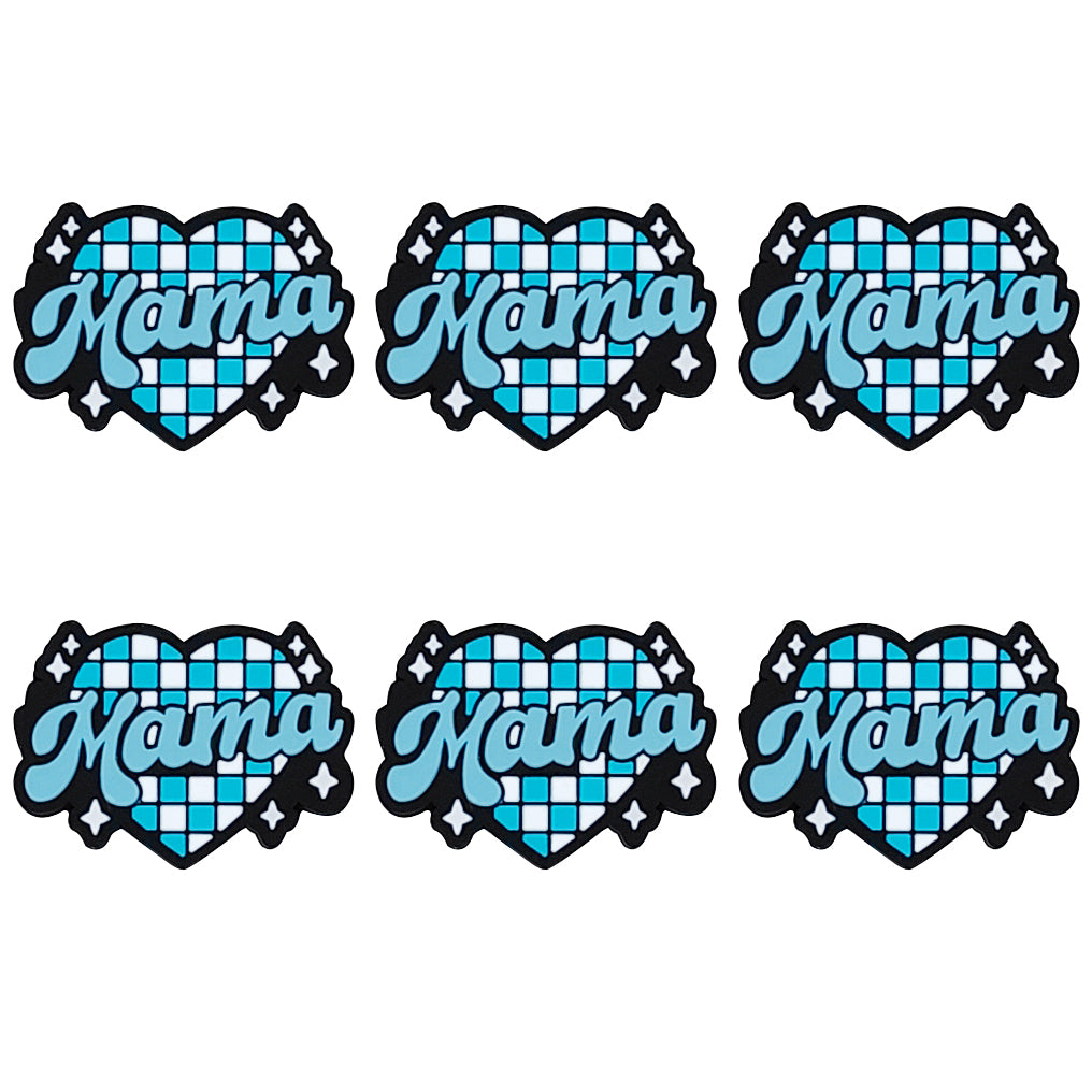 Mama Plaid Heart Focal