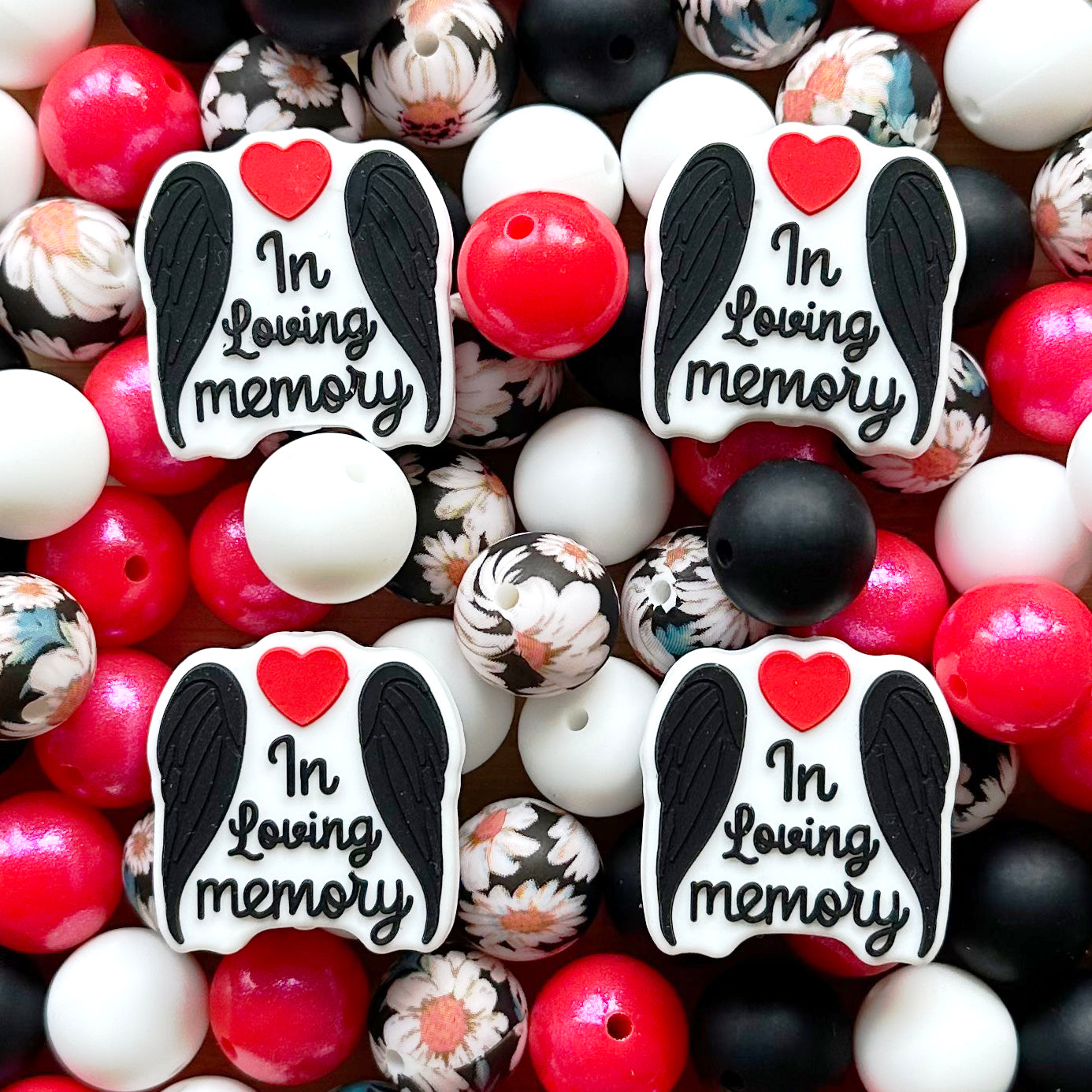 Memory Beads,Focal Silicone Assorted Beads,DIY Beadable Pen