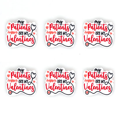 My Patients Are My Valentines Day Nurse Silicone Focal Bead