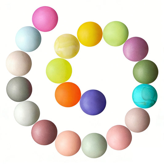 New 15mm Round Silicone Beads #139 - #205