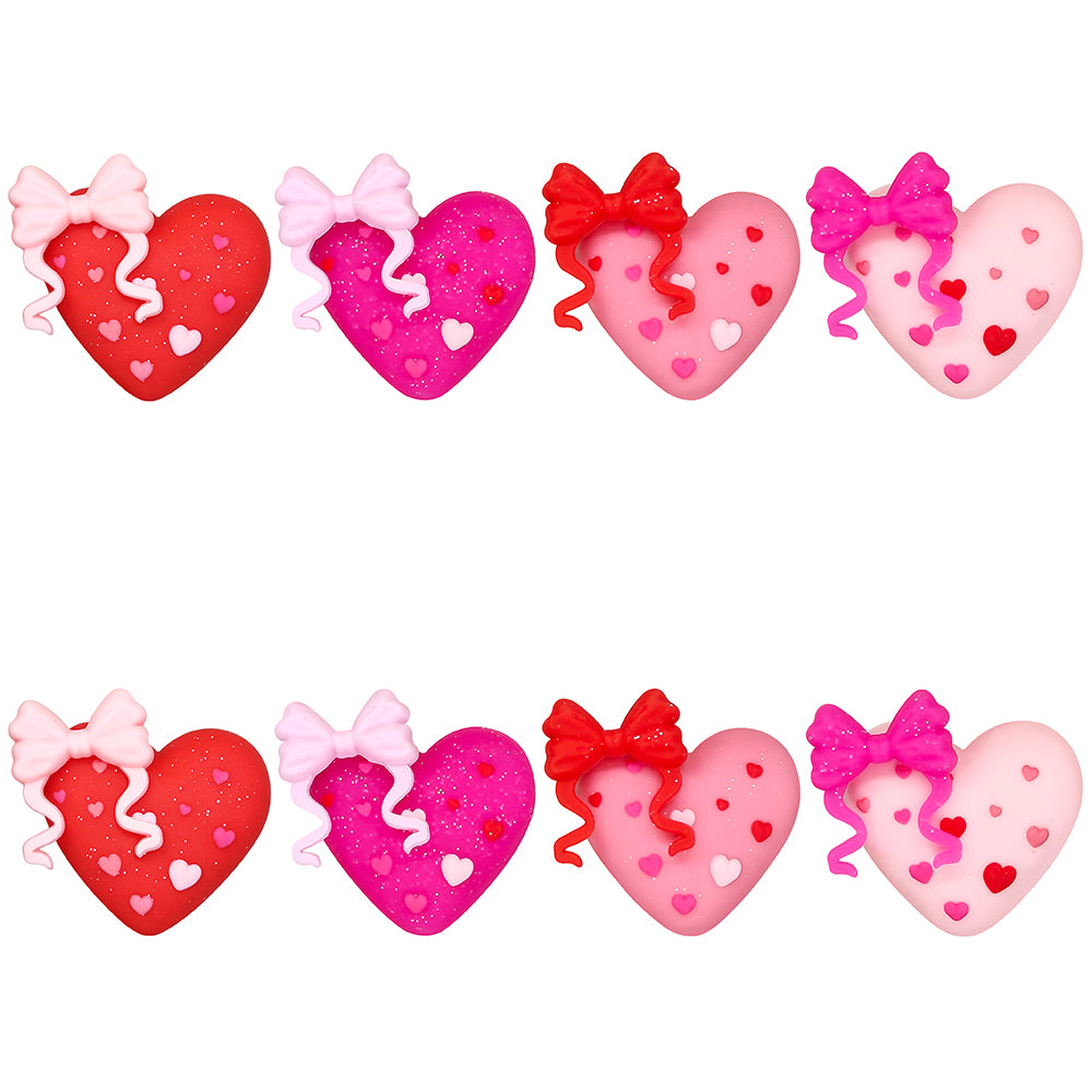 New 3D Heart Bow Focal
