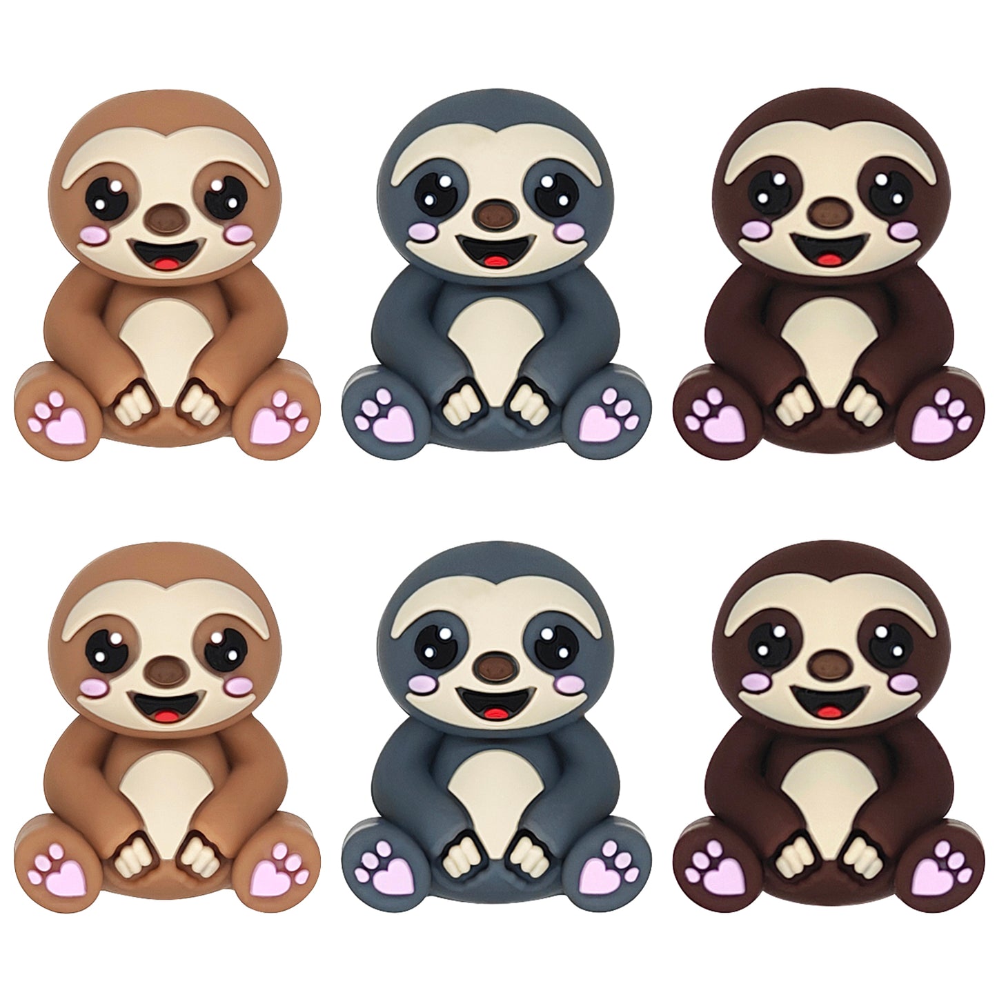 New 3D Sloth Assorted Color Focal