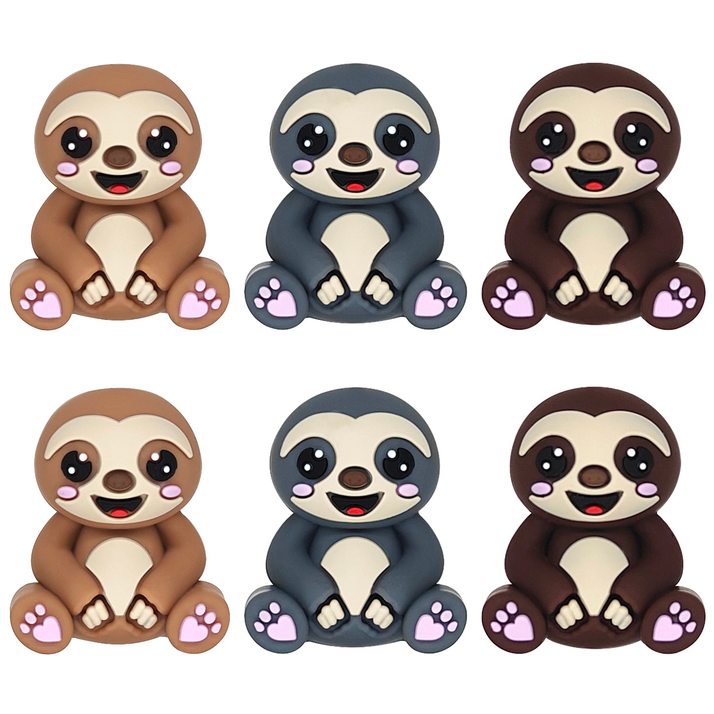 New 3D Sloth Assorted Color Focal