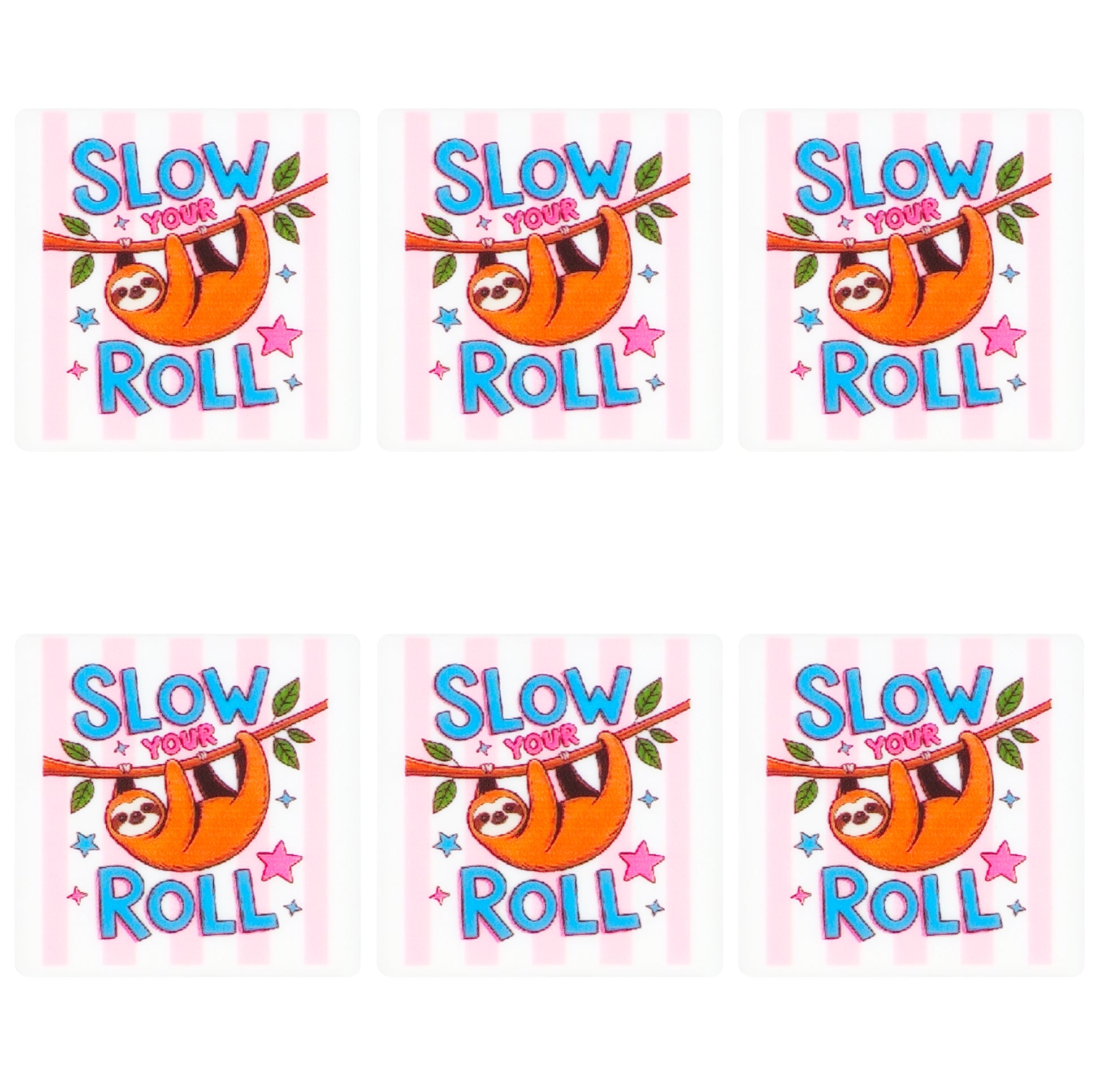 Not So Fast Sloth Square Print Focal