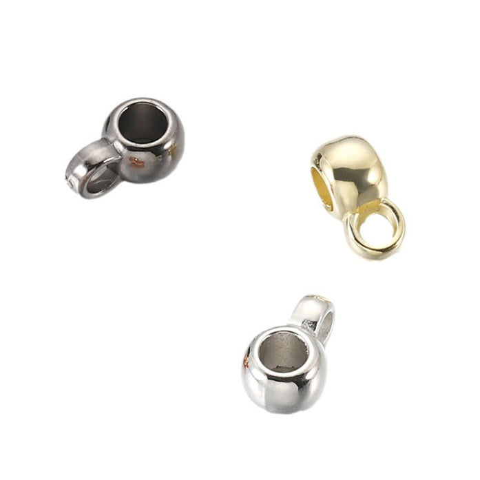 10mm Large Holes Spacers Bails,Bail Beads for Charms Pendants