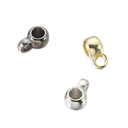 10mm Large Holes Spacers Bails,Bail Beads for Charms Pendants