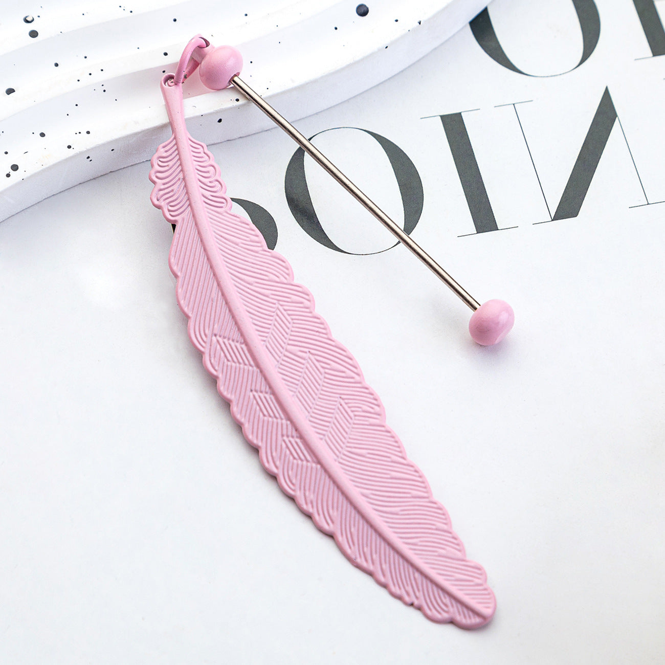 Beadable Feather Bookmark Blank- Add Your Charm