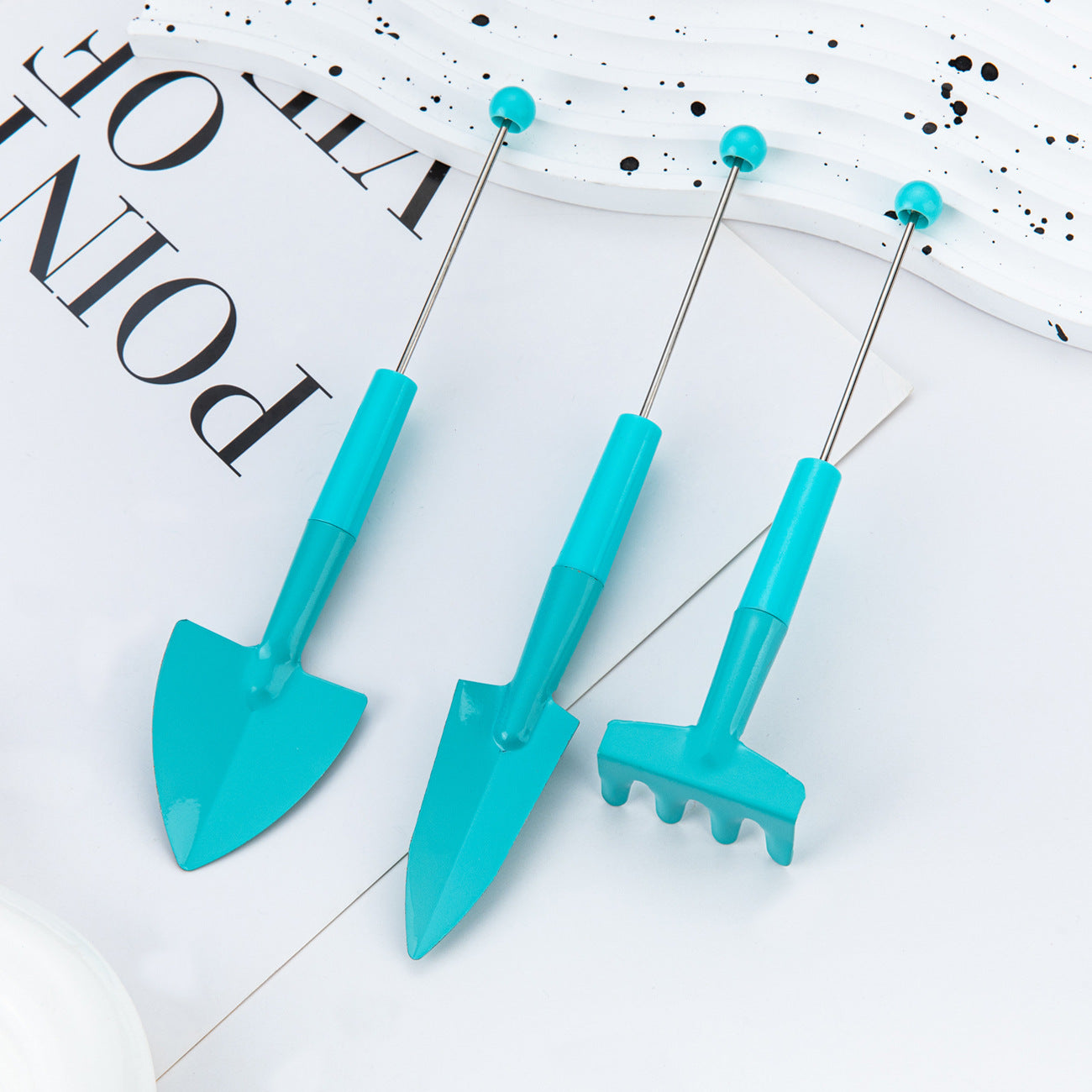 3Pcs/Set Beadable Garden Tools,Beadable Blanks
